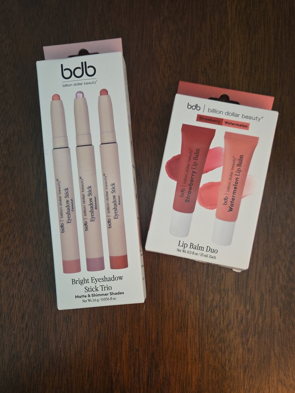 NIB 2 Piece Bundle Billion Dollar Beauty (bdb) Makeup - Eyeshadow & Lip Balm
